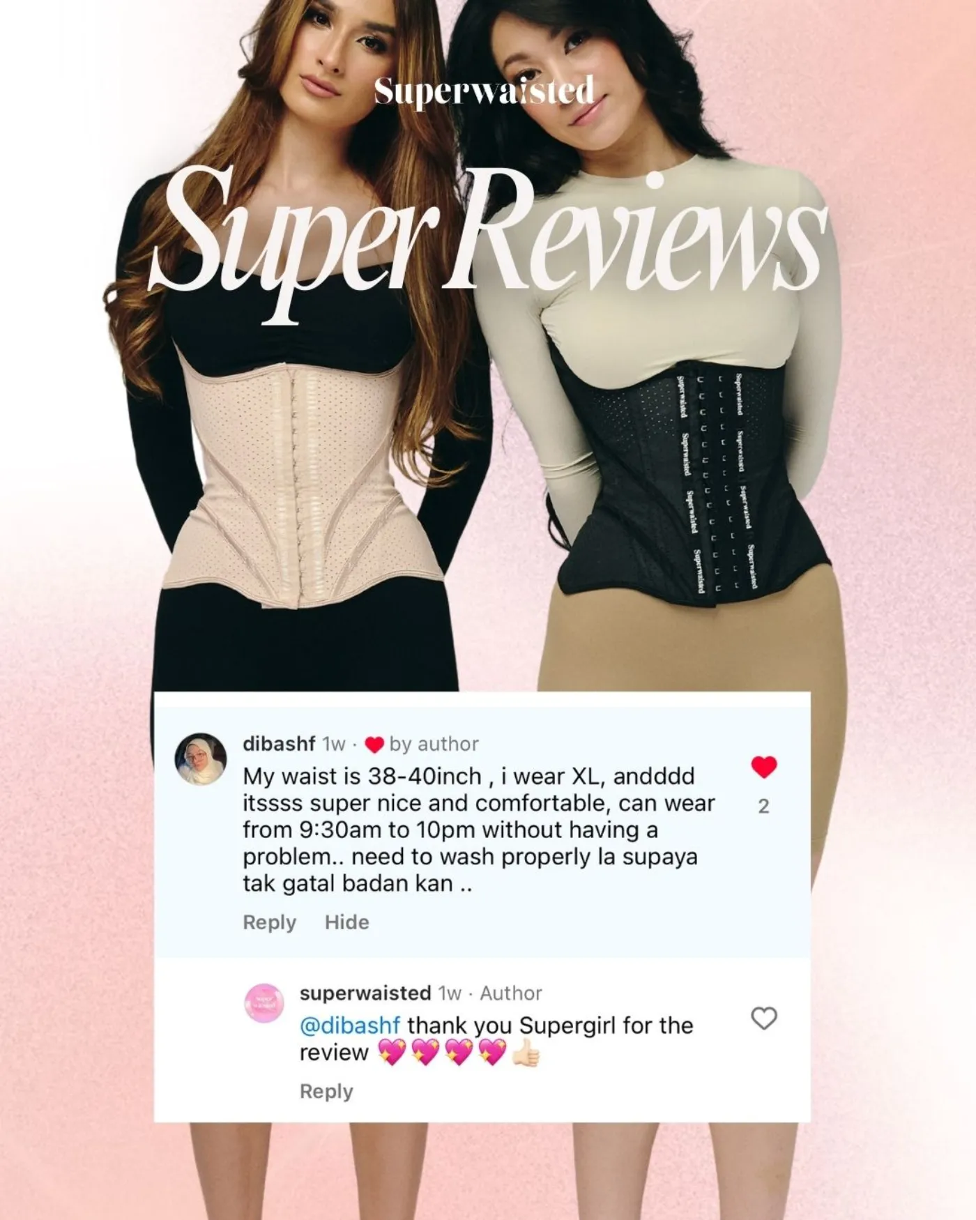 Customer @dibashf review of Honey Waist Trainer