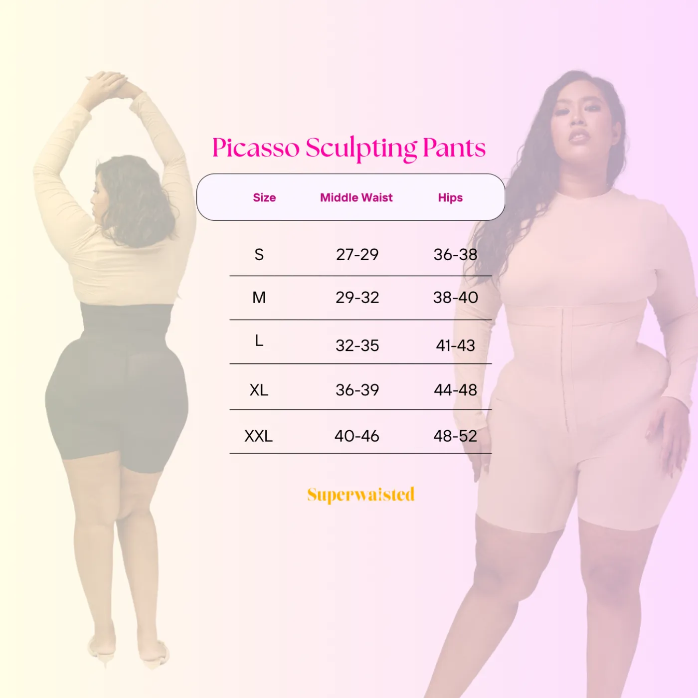 Picasso Pants Size Chart